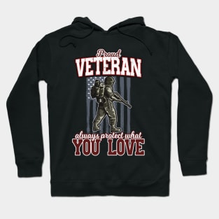 Proud Veteran Army Soldier Hoodie